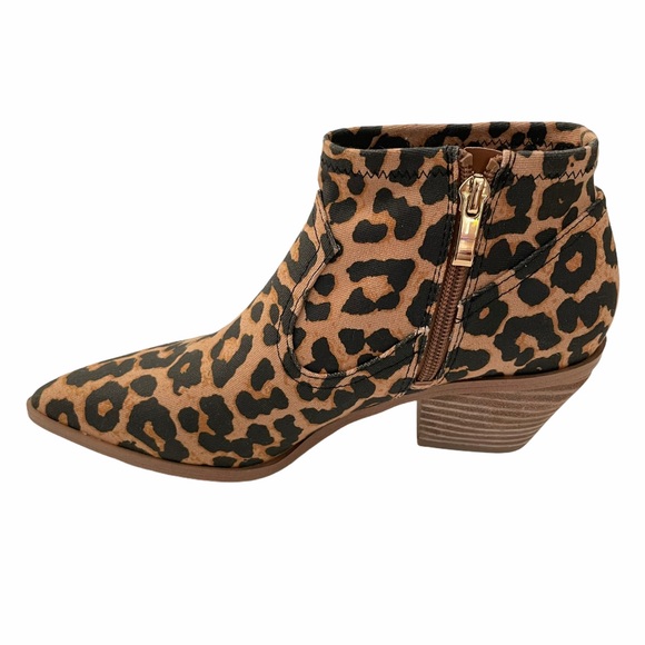 NWOT Franco Sarto | Women’s Leopard Ankle Boots - Picture 7 of 8